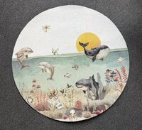 Vloermat Sea life met zon 80 cm 