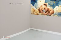 Behang effen op rol bijpassend bij Happy Tails