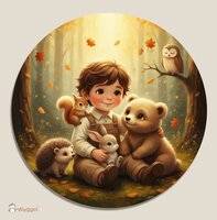 Muurcirkel Whispering woods &quot;Among friends&quot;