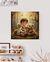 Canvas Whispering Woods &quot;Among Friends&quot;