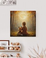 Canvas Whispering Woods &quot;Under the moonlight&quot;