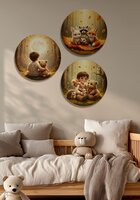 Muurcirkel set Whispering Woods &quot;Woodland buddies&quot;