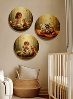 Muurcirkel set Whispering Woods &quot;Autumn fox friends&quot;