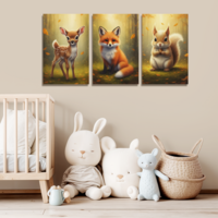 Muurdecoratie Whispering Woods set van 3 &quot;Mix en Match&quot;