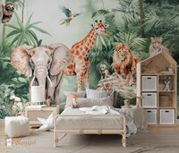 jungle behang kinderkamer
