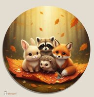 Muurcirkel Whispering woods &quot;Sweethearts&quot; 80 cm 