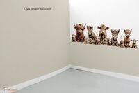 Behang sample effen bijpassend bij Boerderijdieren naturel gekleurde onderzijde