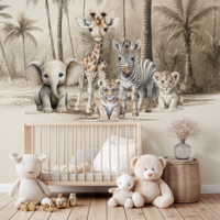 Sample naadloos fotobehang Jungle naturel Little ones Adventure