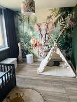 Sample naadloos fotobehang Tropical jungle walk with me