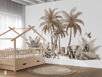 Naadloos fotobehang Jungle naturel Little ones