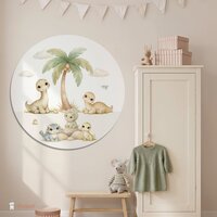 Muurcirkel Little Dino world