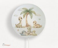 Wandlamp rond Little Dino World