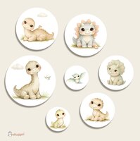 Muurcirkel set Little Dino World