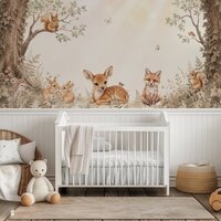 Behang Dreamy Woodland (geschikt voor smalle en brede muren)