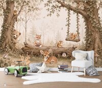 Behang Dreamy Woodland - Peekaboo -