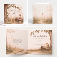 Geboortekaarten Dreamy Woodland 