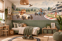 Behang  Jungle Grand Prix Duo| Brede &amp; halve muur