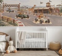 Behang  Jungle Grand Prix | Brede en halve muur
