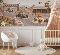Behang  Jungle Grand Prix | Brede en halve muur