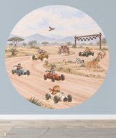 Behangcirkel Racing World Jungle