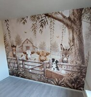 Behang Dreamy Farm Friends - Farm View -
