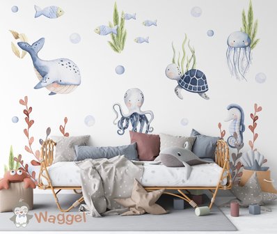 Behang onderwaterwereld