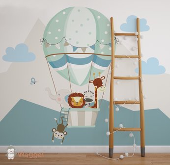 jungle luchtballon baby en kinderkamer