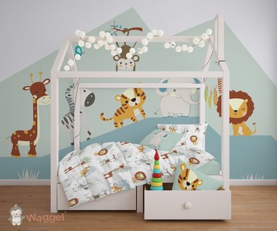 safari jungle baby en kinderkamer behang