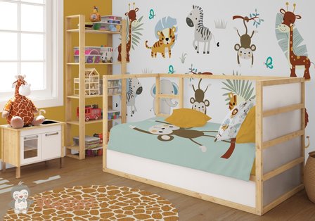 safari behang baby en kinderkamer