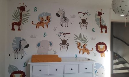 safari behang baby en kinderkamer