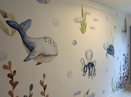 Behang onderwaterwereld