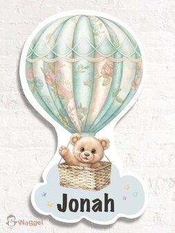 teddybeer geboortebord