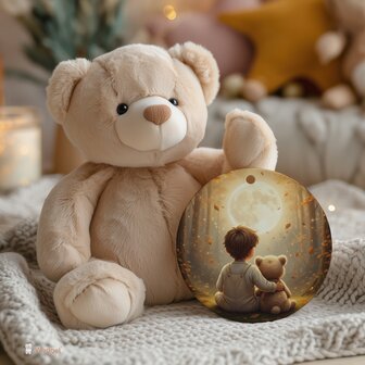 Plexiglas hanger &ndash; Whispering Woods - Bear, me and the moon