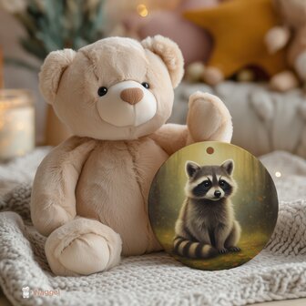 Plexiglas hanger &ndash; Whispering Woods - Raccoon