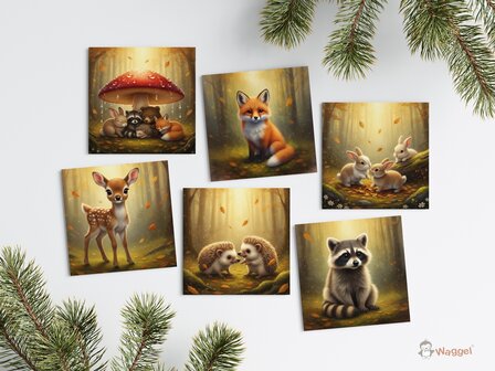 Kaartenset Whispering Woods &quot;Forest Companions&quot;