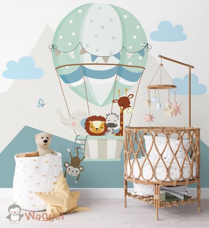 jungle luchtballon baby en kinderkamer