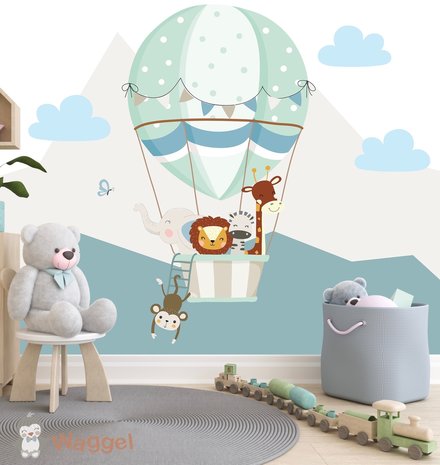 jungle luchtballon baby en kinderkamer