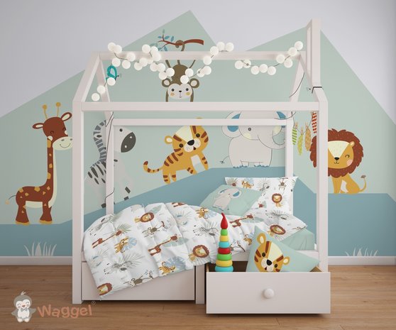 safari jungle baby en kinderkamer behang