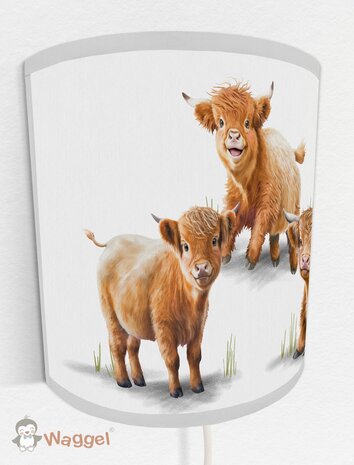 Wandlamp Schotse Hooglanders