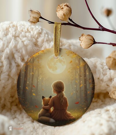 Plexiglas hanger – Whispering Woods - Fox, me and the moon