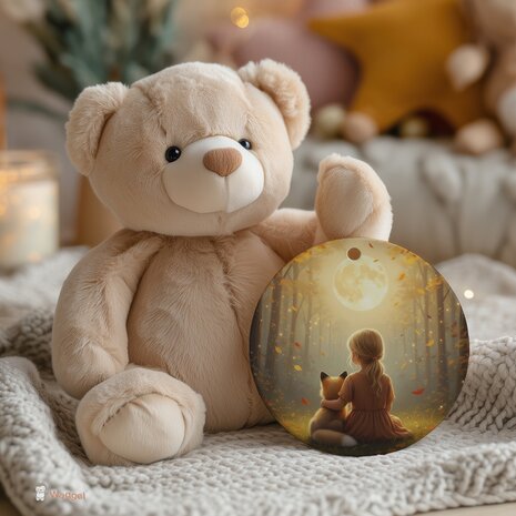 Plexiglas hanger – Whispering Woods - Fox, me and the moon