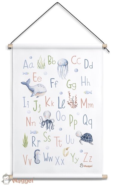 onderwaterwereld alfabetposter