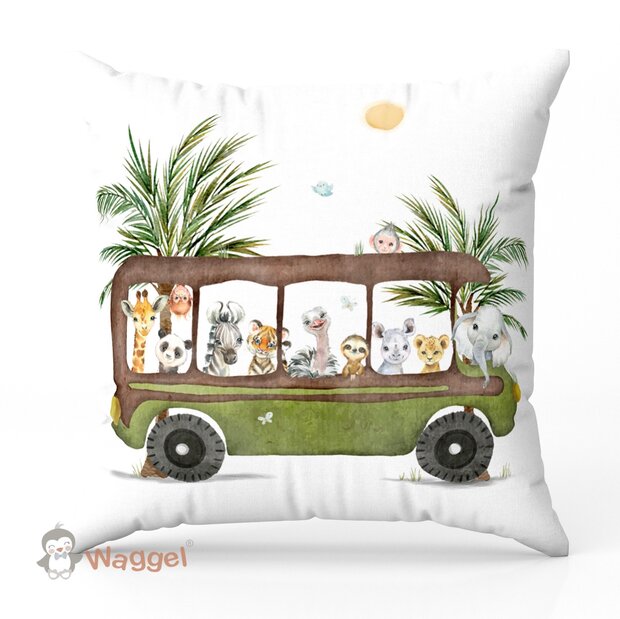 jungle bus kussen