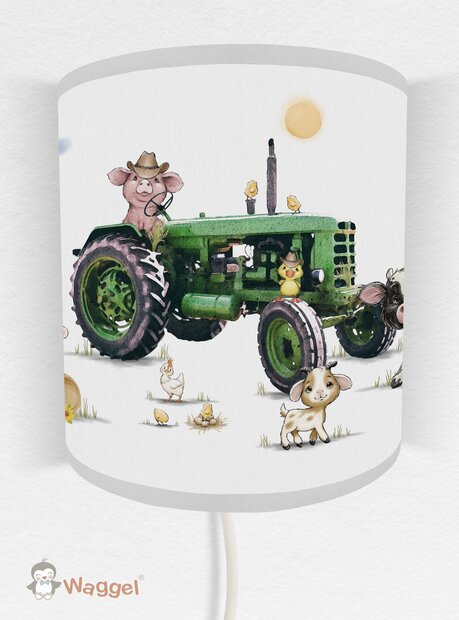 groene tractor lamp