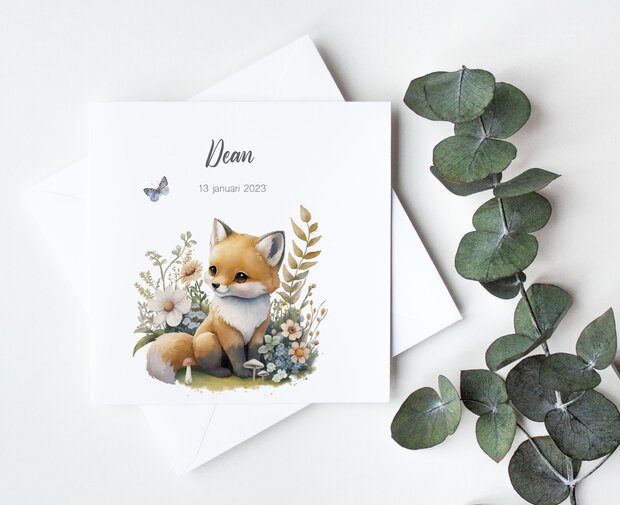 vos geboortekaartje