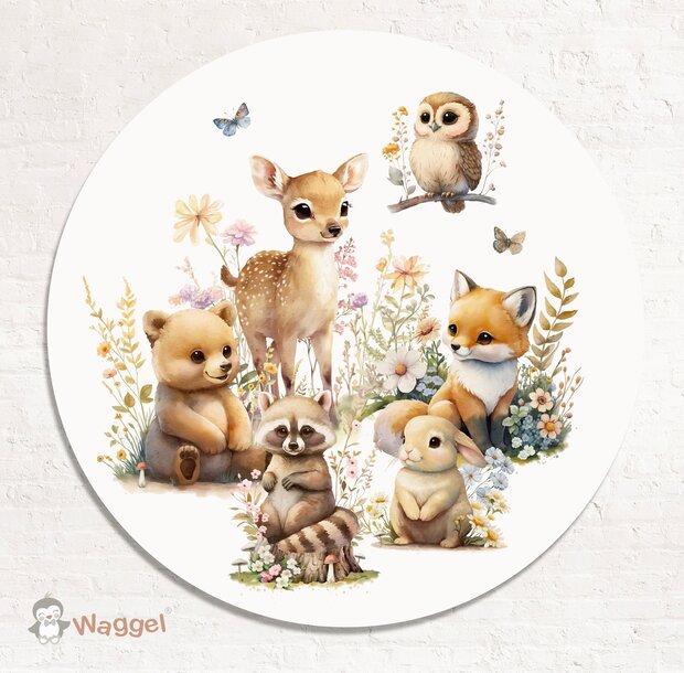 bosdieren muurcirkel