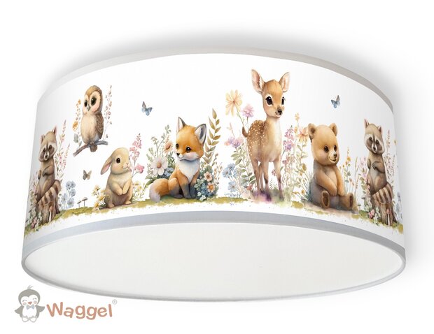 bosdieren plafondlamp