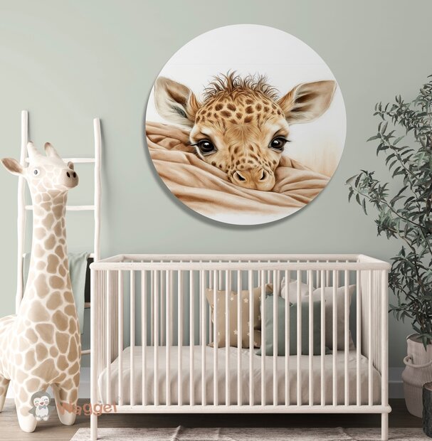 giraf muurcirkel