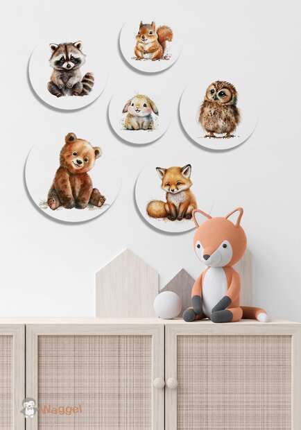 bosdieren muurcirkels