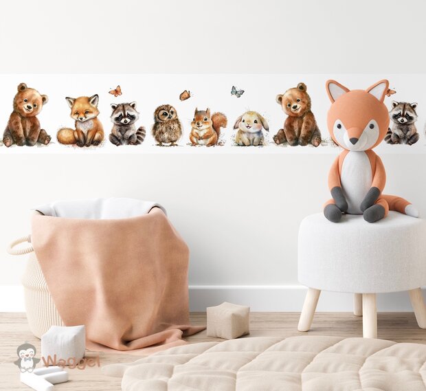 bosdieren behangrand